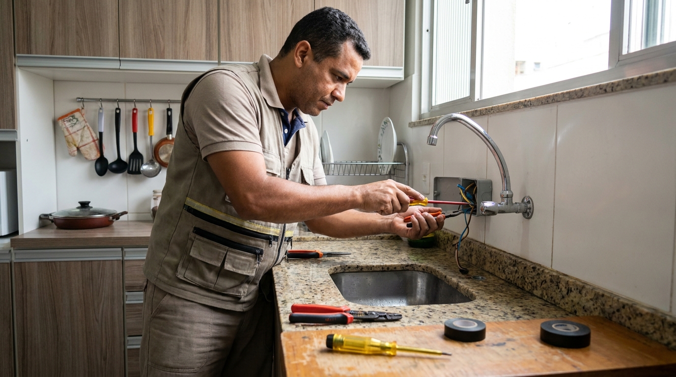 Instalação em Cozinha ou Área Gourmet em Guarulhos‑SP